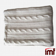 Couverture douce en cachemire tricoté chaud de haute qualité